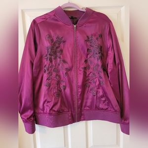 Torrid purple bomber jacket